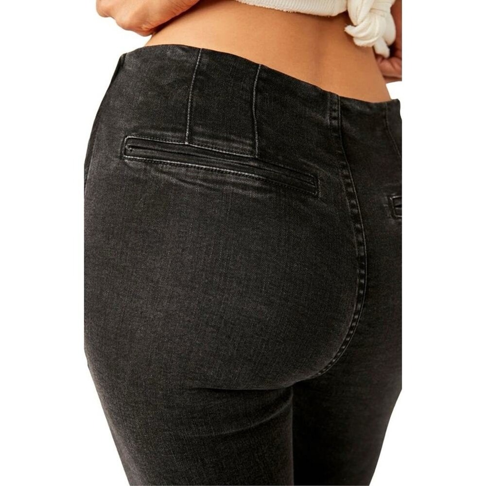 Free People We The Free Bella Moto Mid Rise Skinny Jeans Sz.24 NWT - Picture 7 of 9